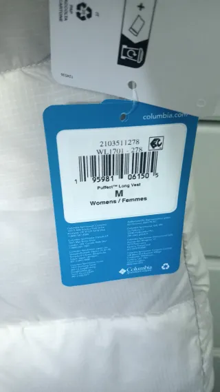 Chaleco Columbia Beige Talla M
