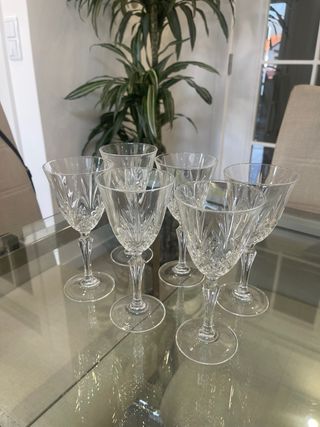 6 Copos Cristal Francês Salzburg 24%PbO