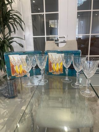 6 Copos Cristal Francês Salzburg 24%PbO