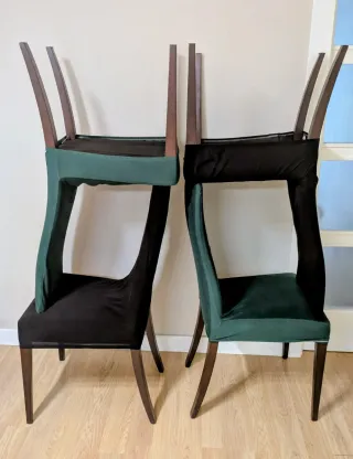 4 Sillas Comedor Polipiel Dañado