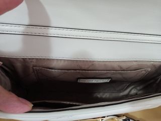 Bolso Michael Kors Cadena Blanco Dorado