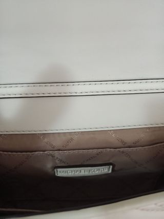 Bolso Michael Kors Cadena Blanco Dorado
