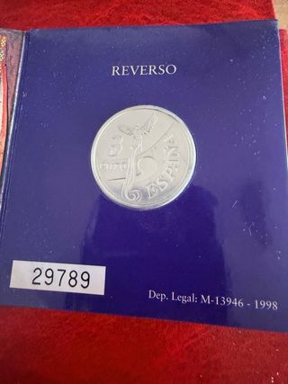 Moneda Plata Ruta Quetzal 1998 3 Euro