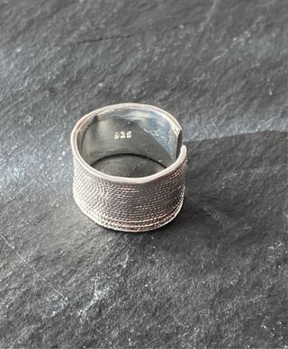 Anillo plata mate