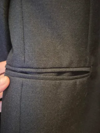 Traje azul marino oscuro talla grande