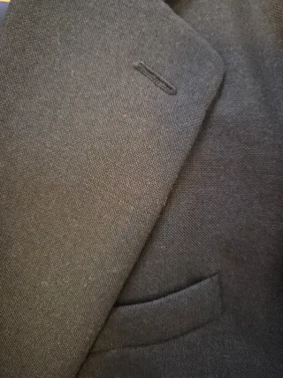 Traje azul marino oscuro talla grande