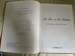 Libro “La luz en la pintura” prologado AntonioGala