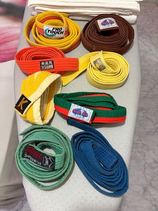 Lote cinturones artes marciales