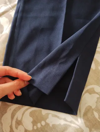 Pantalones clásicos azul marino