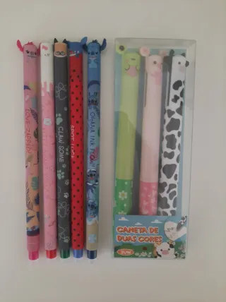 Canetas Apagáveis Personagens Diversos