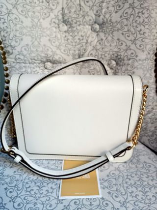Bolso Michael Kors Blanco y Dorado