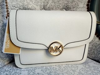 Bolso Michael Kors Blanco y Dorado