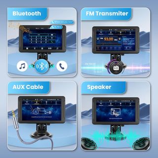 Radio Coche Portátil 7 con CarPlay