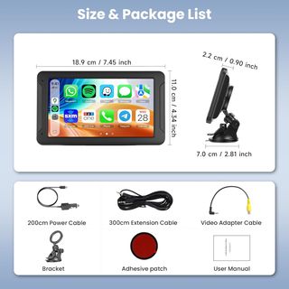 Radio Coche Portátil 7 con CarPlay