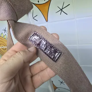 Borsa in pelle marrone e viola Sem Vaccaro