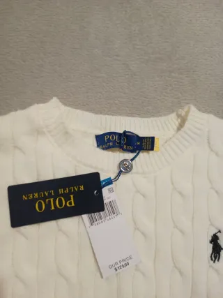 Jersey Ralph Lauren Blanco Talla M