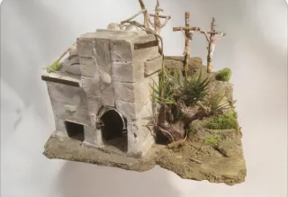 Scena Crocifissione Gesù Cristo