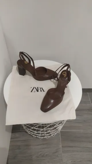 Zapatos Zara Marrones Talla 37