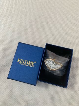 Reloj Dali Y2k Oro Estilo Surrealista