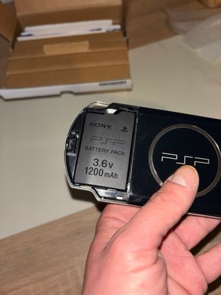 PSP Slim 3004 Piano Black con cámara