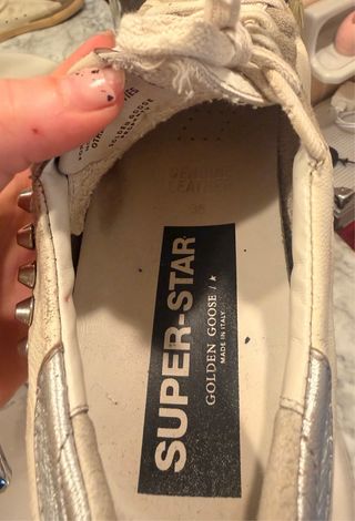 Zapatillas Golden Goose Beige/Plata Talla 38