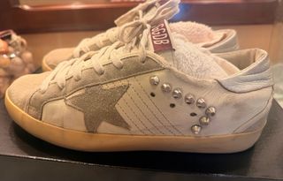 Zapatillas Golden Goose Beige/Plata Talla 38