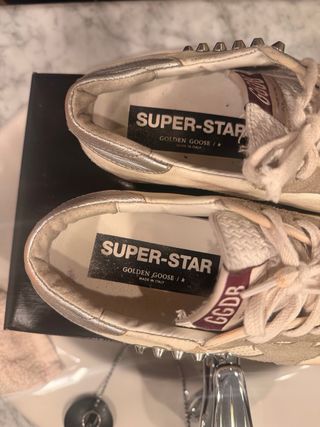 Zapatillas Golden Goose Beige/Plata Talla 38