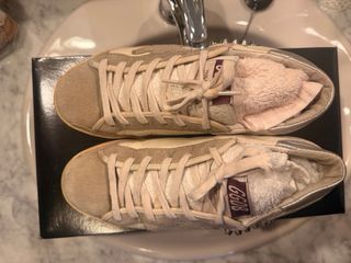 Zapatillas Golden Goose Beige/Plata Talla 38