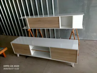 Mesa de comedor y mueble TV madera  660552139