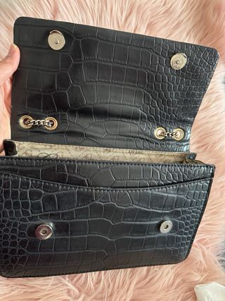 Bolso Guess 1981 Negro Cocodrilo
