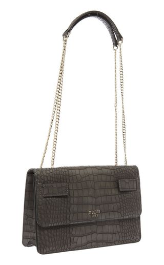 Bolso Guess 1981 Negro Cocodrilo