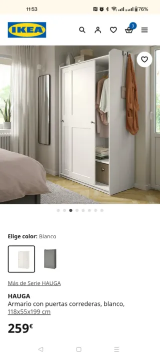 Armario blanco y beige urgente por ESO Este precio