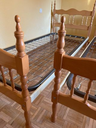 Juego de 2 cabeceros de cama de madera