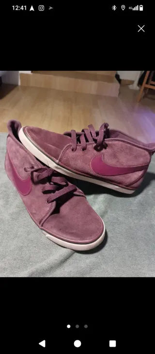 Zapatillas Nike Talla 39-40 Morado/Rojo