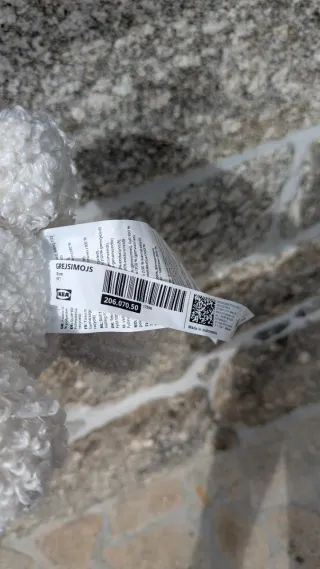 IKEA Grejsimojs White Teddy Bear Viral Limited