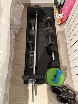 Pesas y 2 Longboards
