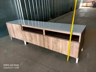 Mueble TV madera y cristal 660552139