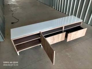 Mueble TV madera y cristal 660552139