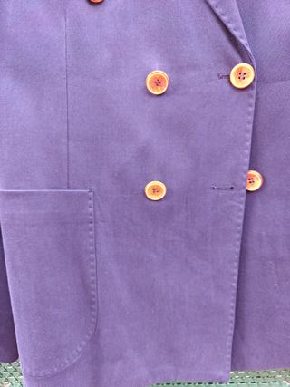 Americana Cruzada Azul Marino Slim Fit