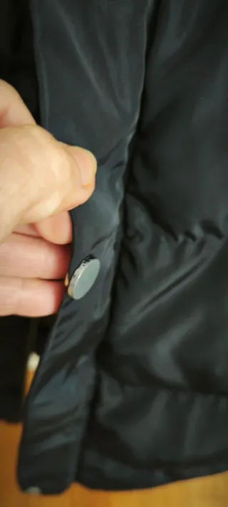 Chaqueta Moncler Negra Talla S/XS Chico