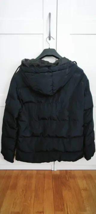 Chaqueta Moncler Negra Talla S/XS Chico