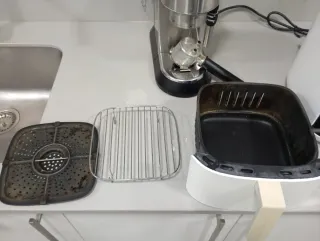 Freidora de aire blanca