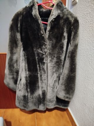 Chaquetón Mouton Auténtico Gris