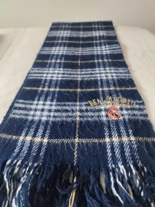 Bufanda Real Madrid Tartán Vintage Años 90