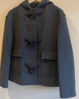 Abrigo corto Zara lana Manteco. Talla M