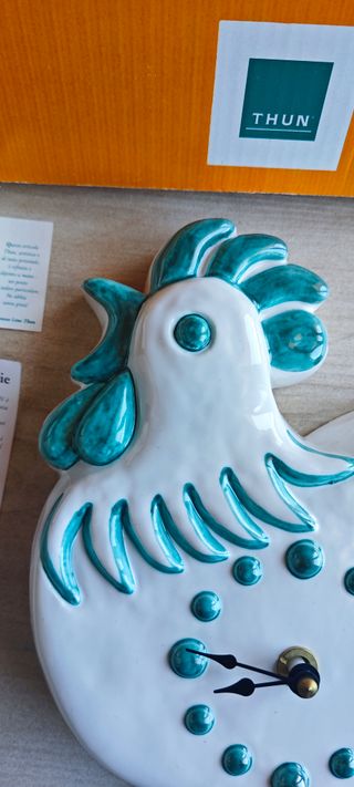 Orologio THUN Gallo Ceramica Pendule Coq