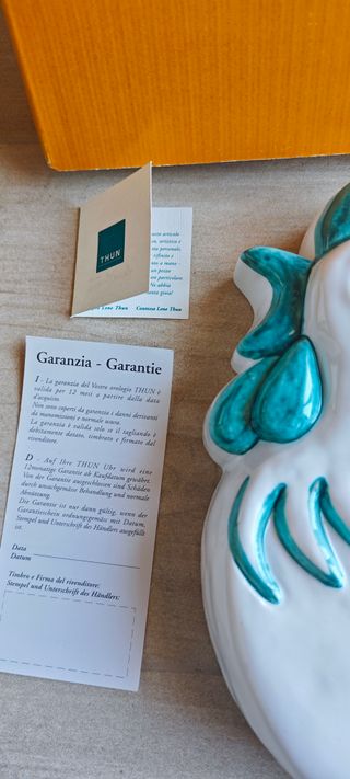 Orologio THUN Gallo Ceramica Pendule Coq