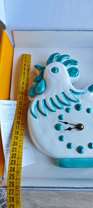 Orologio THUN Gallo Ceramica Pendule Coq