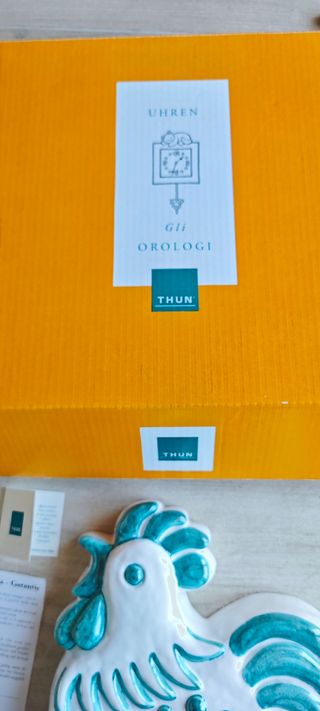 Orologio THUN Gallo Ceramica Pendule Coq