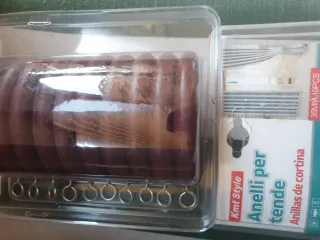 Anelli per tende Kmt Style in legno nuovi